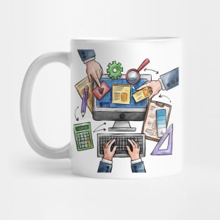 Web Design hand drawn Mug